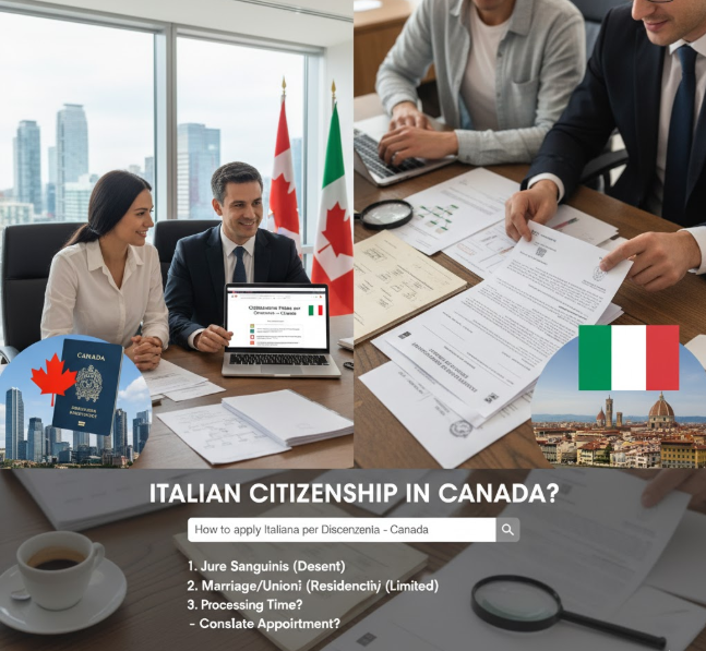 how to apply for italian citizenship in canada